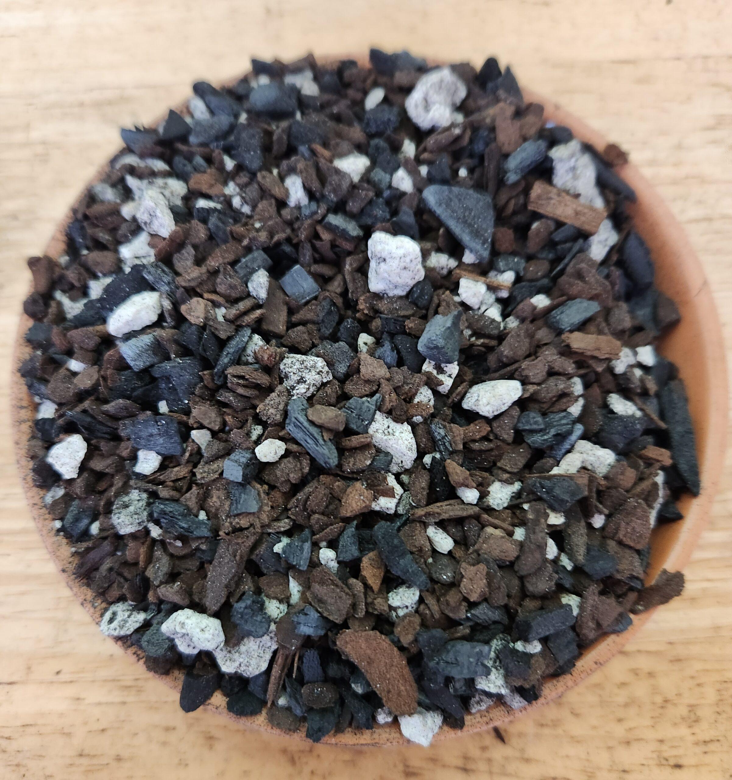 Orchid Potting Mix – 1/4 CF, Fine Bark, Charcoal, Sponge Rock