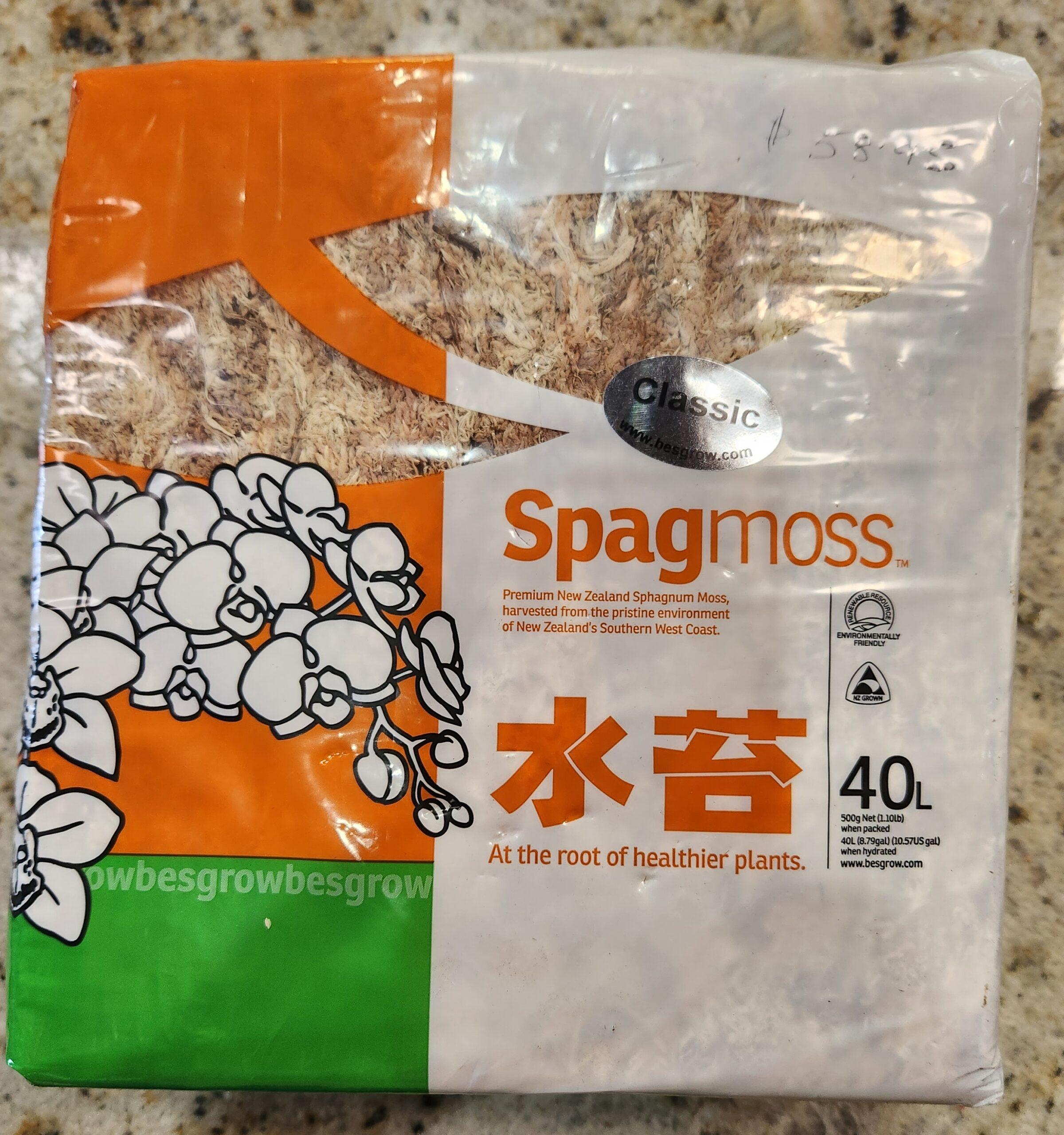 New Zealand Sphagnum Moss 500gm 3A
