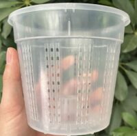NEW Transparent Plastic Orchid Pot, many holes, 6"